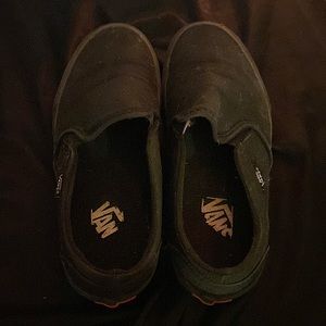 Black slip on vans